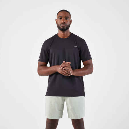 Vyriški orui laidūs bėgimo marškinėliai „Kiprun Run 500 Dry“, juodi