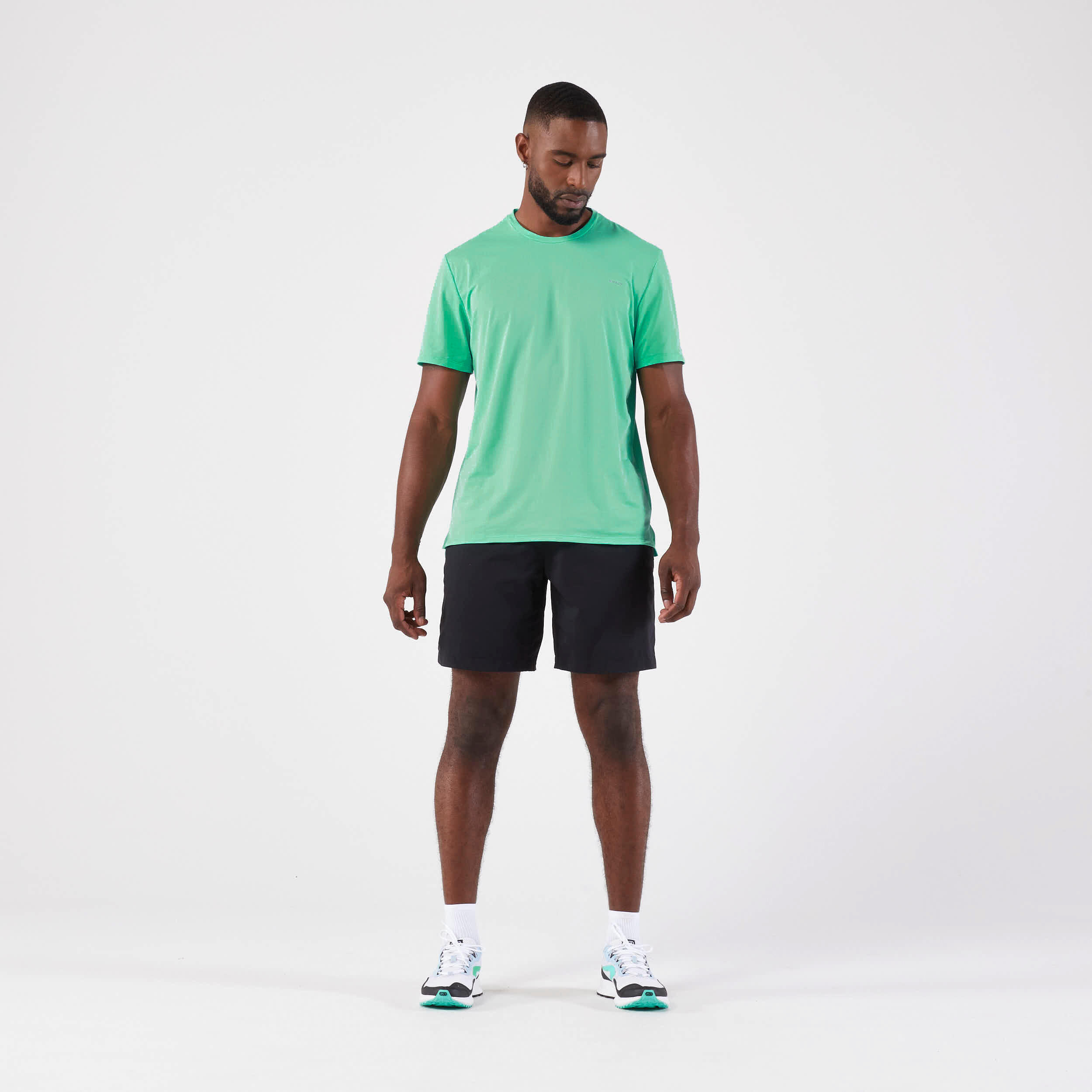 Men's breathable running T-shirt - KIPRUN Run 500 Dry Mint green