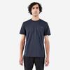 Ademend hardloopshirt met korte mouwen heren Run 500 Dry donkerblauw