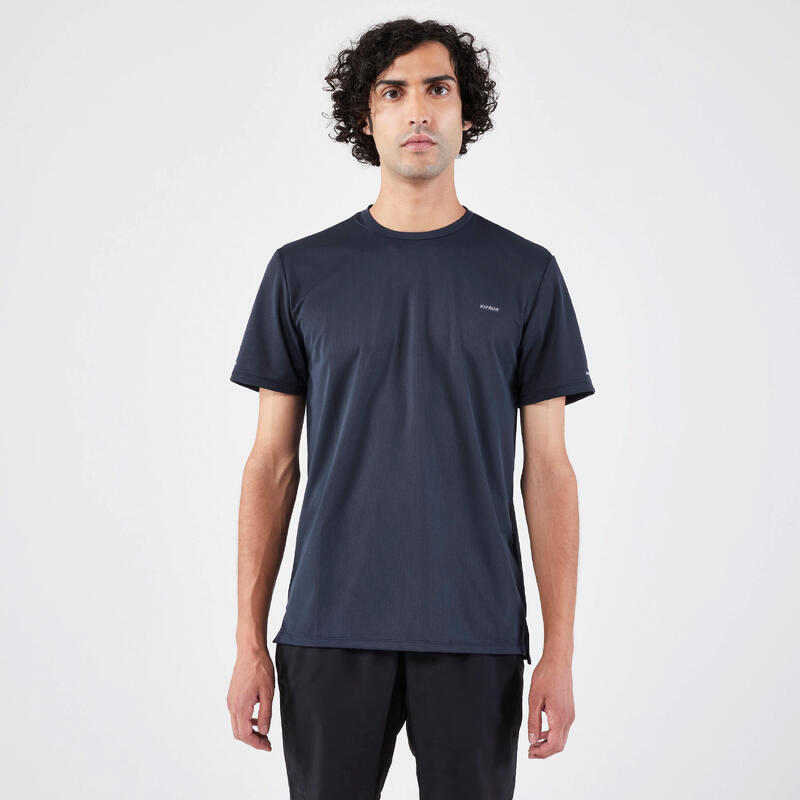 T-shirt de running respirant Homme - KIPRUN Run 500 Dry Bleu foncé