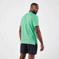 חולצת טי נושמת לגברים דגם KIPRUN Run 500 Dry - ירוק מנטה