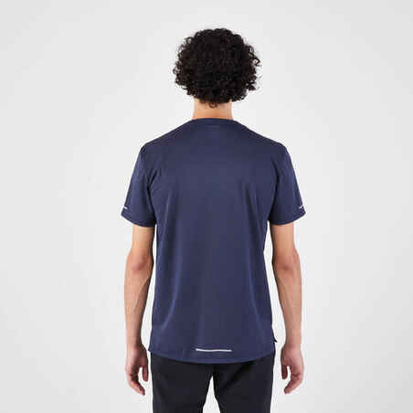 Men's Running Breathable T-shirt KIPRUN Run 500 Dry-Dark blue