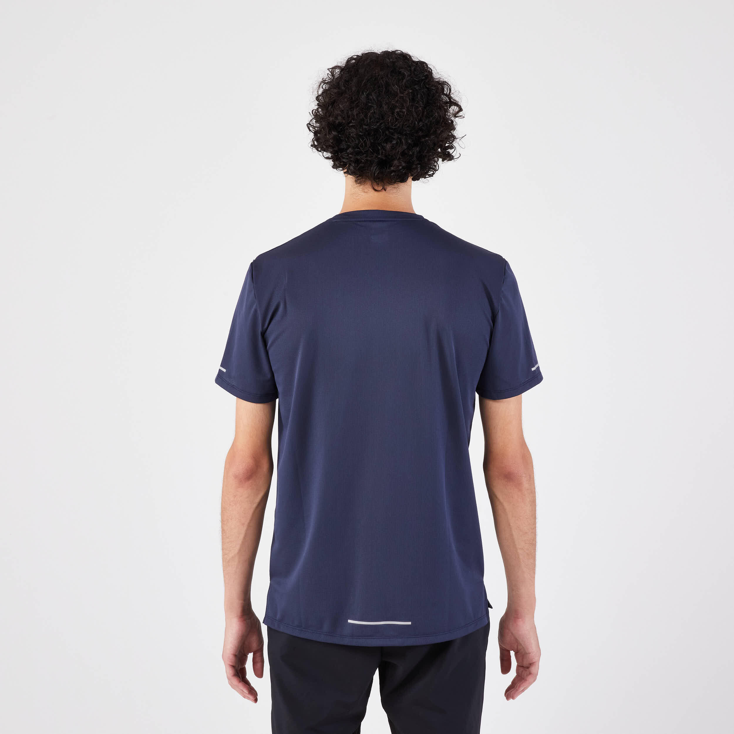 T-shirt de running respirant Homme - KIPRUN Run 500 Dry Bleu foncé 3/7