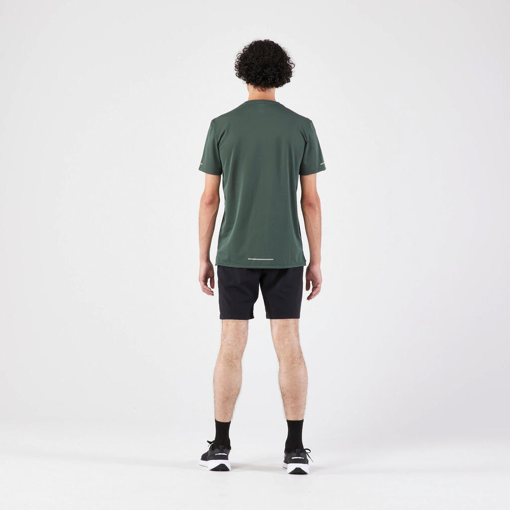 T-shirt de running respirant Homme - KIPRUN Run 500 Dry Noir