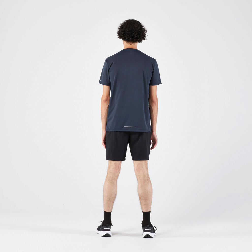 Men's Running Breathable T-shirt KIPRUN Run 500 Dry-Black