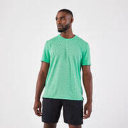 Camiseta running transpirable Hombre - KIPRUN Run 500 Dry Verde menta