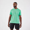 T-Shirt Respirável de Corrida Homem Run 500 Dry Verde Menta