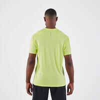 Dry+ men's breathable running T-shirt - yellow