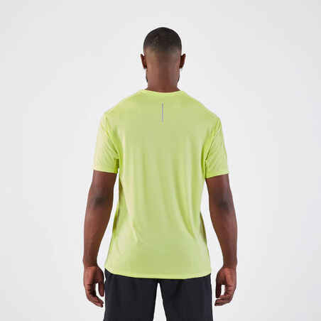 Vyriški orui laidūs bėgimo marškinėliai „Dry+“, geltoni