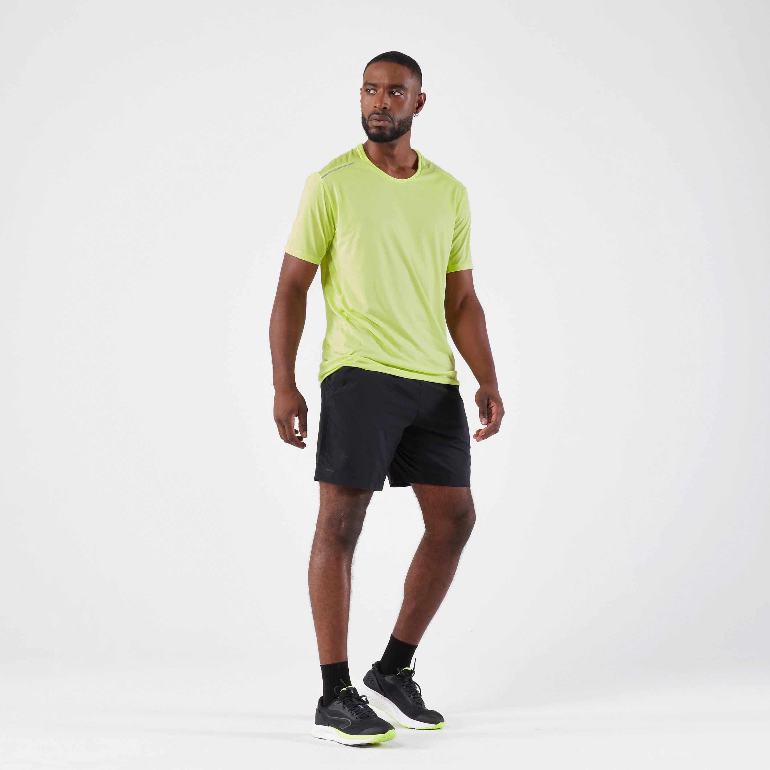 Dry+ men's breathable running T-shirt - yellow 2/5