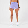 Short running & trail respirant Femme - KIPRUN Run 500 Dry violet
