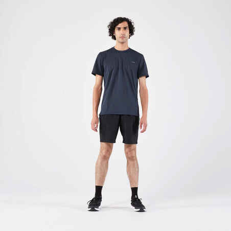 Men's Running Breathable T-shirt KIPRUN Run 500 Dry-Dark blue