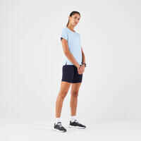 חולצת ריצה אוורירית דרייפיט לנשים דגם KIPRUN Run 500 – כחול שמיים