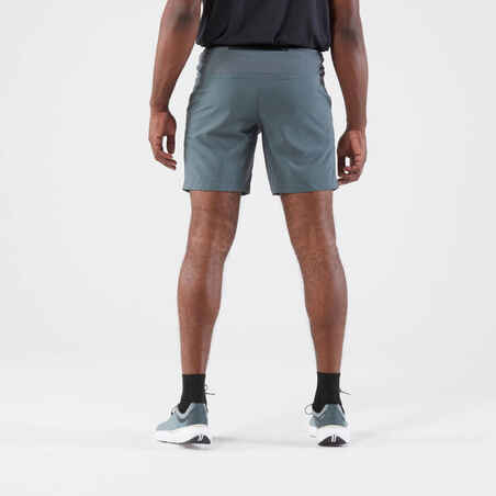 Men's Running Shorts - KIPRUN Run 500 Dry Dark Green Grey