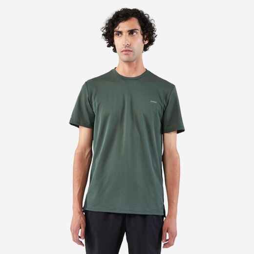 
      T-shirt de running respirant Homme - KIPRUN Run 500 Dry Vert foncé grisé
  