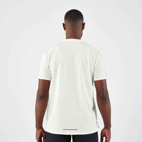 Men's Running Breathable T-shirt KIPRUN Run 500 Dry-Off White