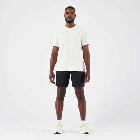 Vyriški orui laidūs bėgimo marškinėliai „Kiprun Dry 500“, balkšvi