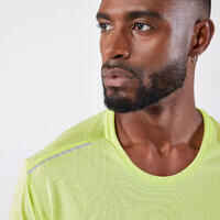 Dry+ men's breathable running T-shirt - yellow