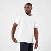 Vīriešu gaisu caurlaidīgs skriešanas T krekls “Kiprun Run 500 Dry”, balts