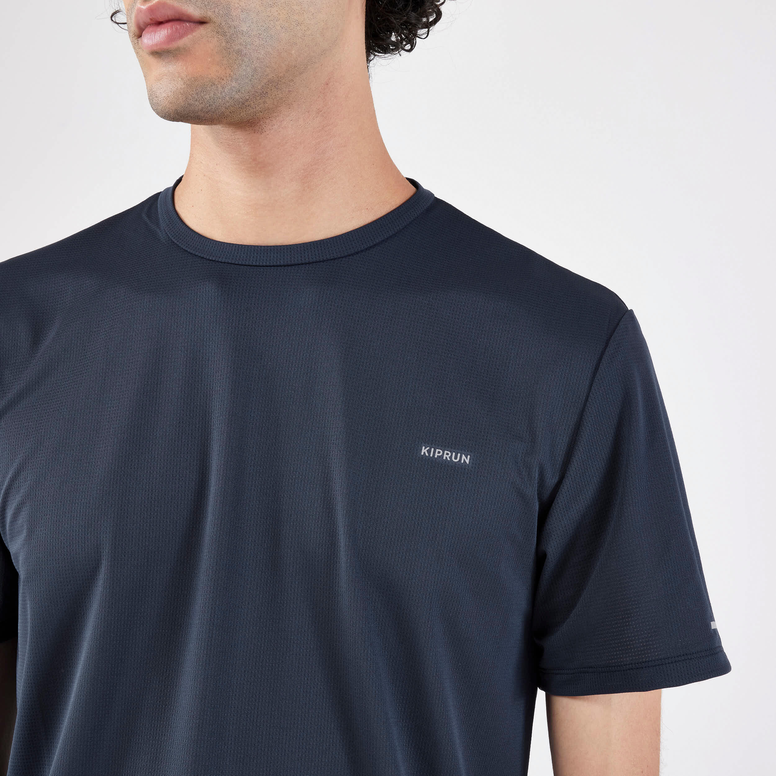 T-shirt de running respirant Homme - KIPRUN Run 500 Dry Bleu foncé 6/7