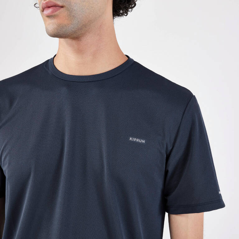 Men's Running Breathable T-shirt KIPRUN Run 500 Dry-Dark blue