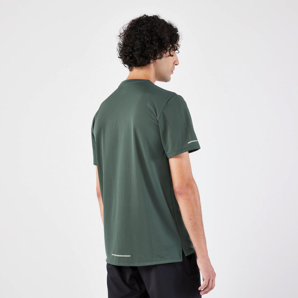 T-shirt de running respirant Homme - KIPRUN Run 500 Dry Noir