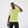 Vīriešu skriešanas elpojošs T krekls "Dry+", dzeltens