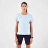 Laufshirt kurzarm Damen atmungsaktiv - Run 500 Dry hellblau 