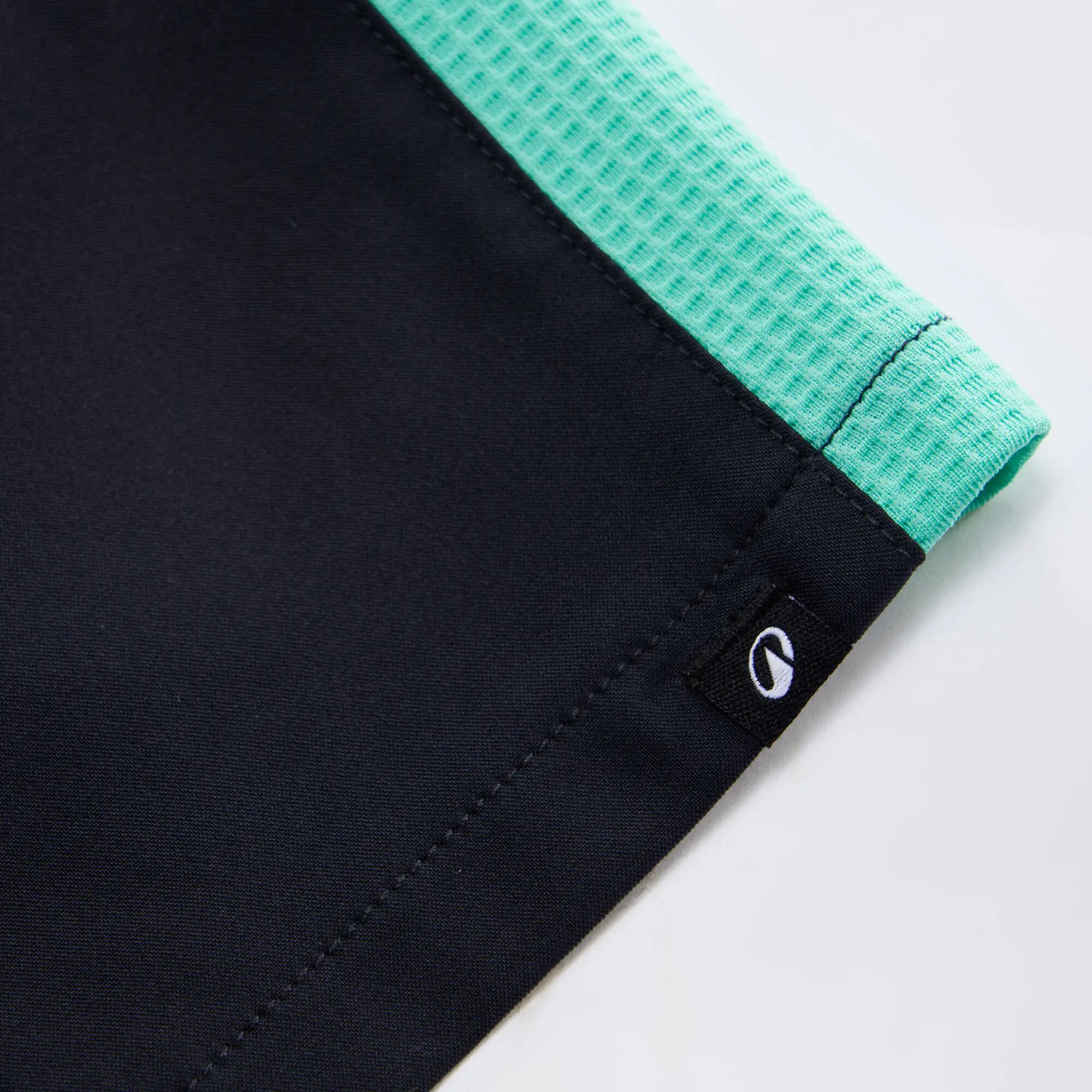Kids' Breathable Multisport Shorts - Grey/Green 6/10