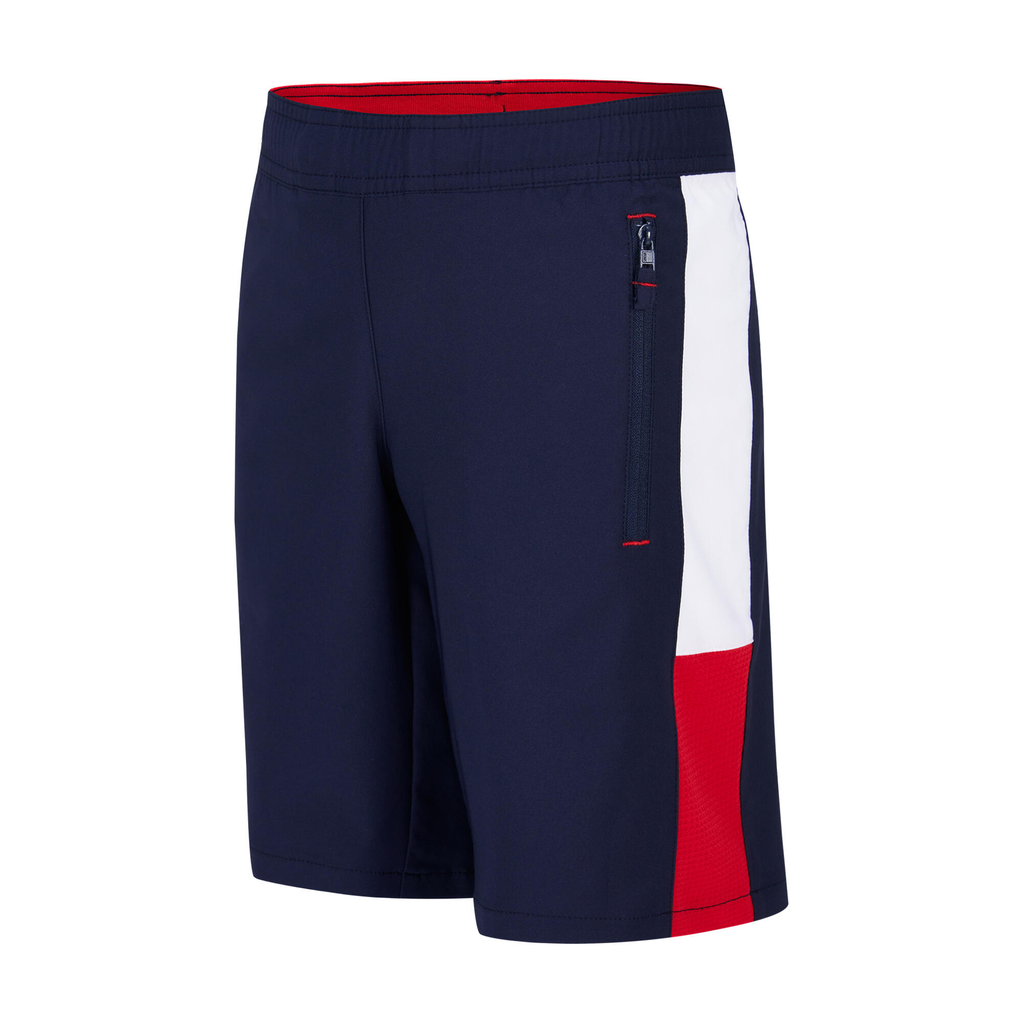 Kids' Breathable Multisport Shorts - Blue/White/Red