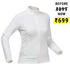 Women Sweater Full-Zip Fleece for Hiking MH100 White
