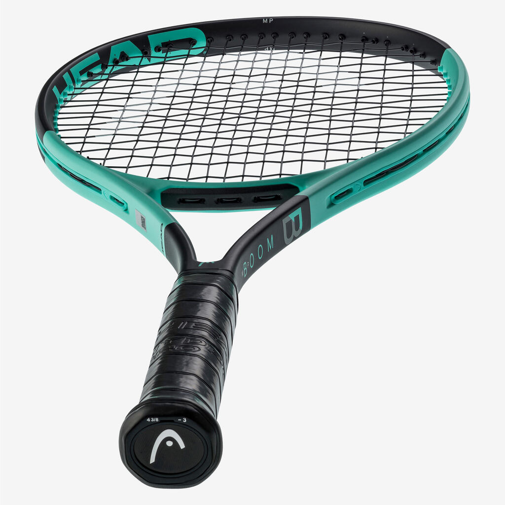 Damen/Herren Tennisschläger - Head Auxetic Boom MP 2024 schwarz/grün 295 g 