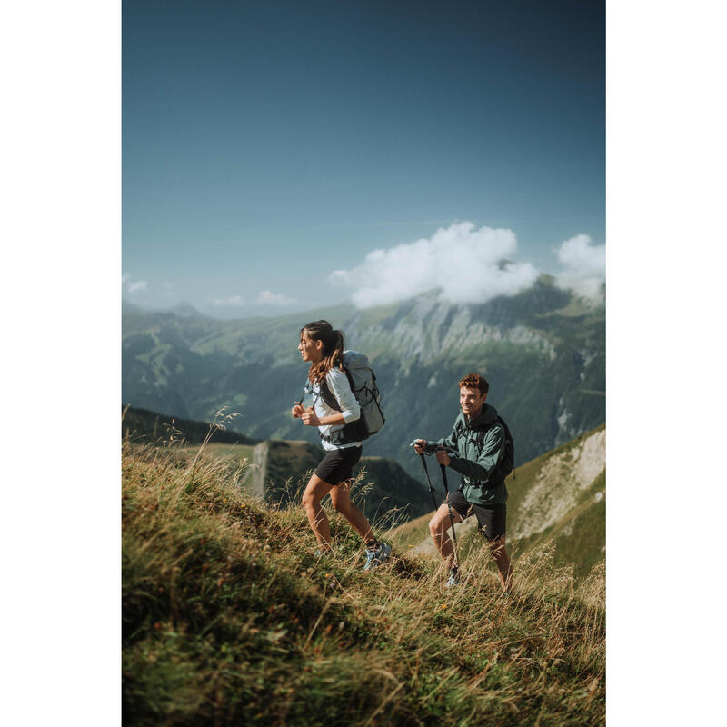 Camiseta de montaña y trekking manga larga Mujer Quechua MH500