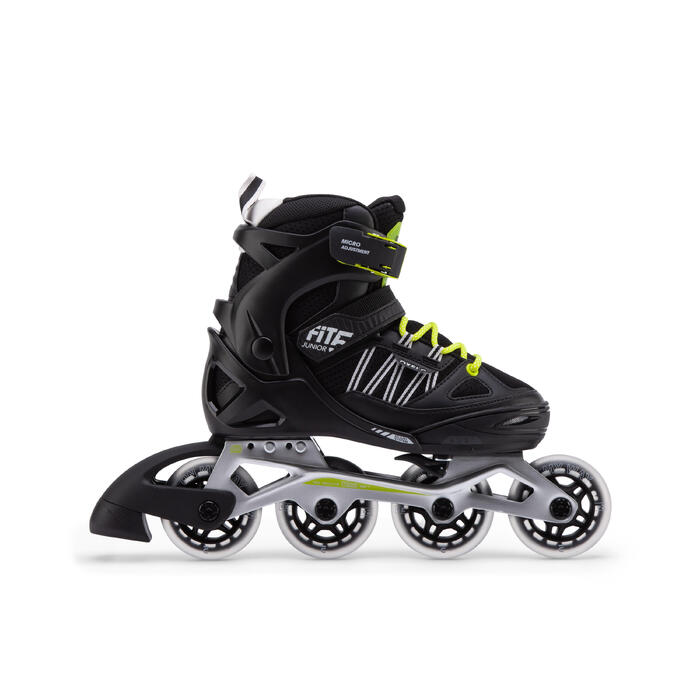 Speedy-type Size-adjustable Kids Inline Skates FIT5 Black