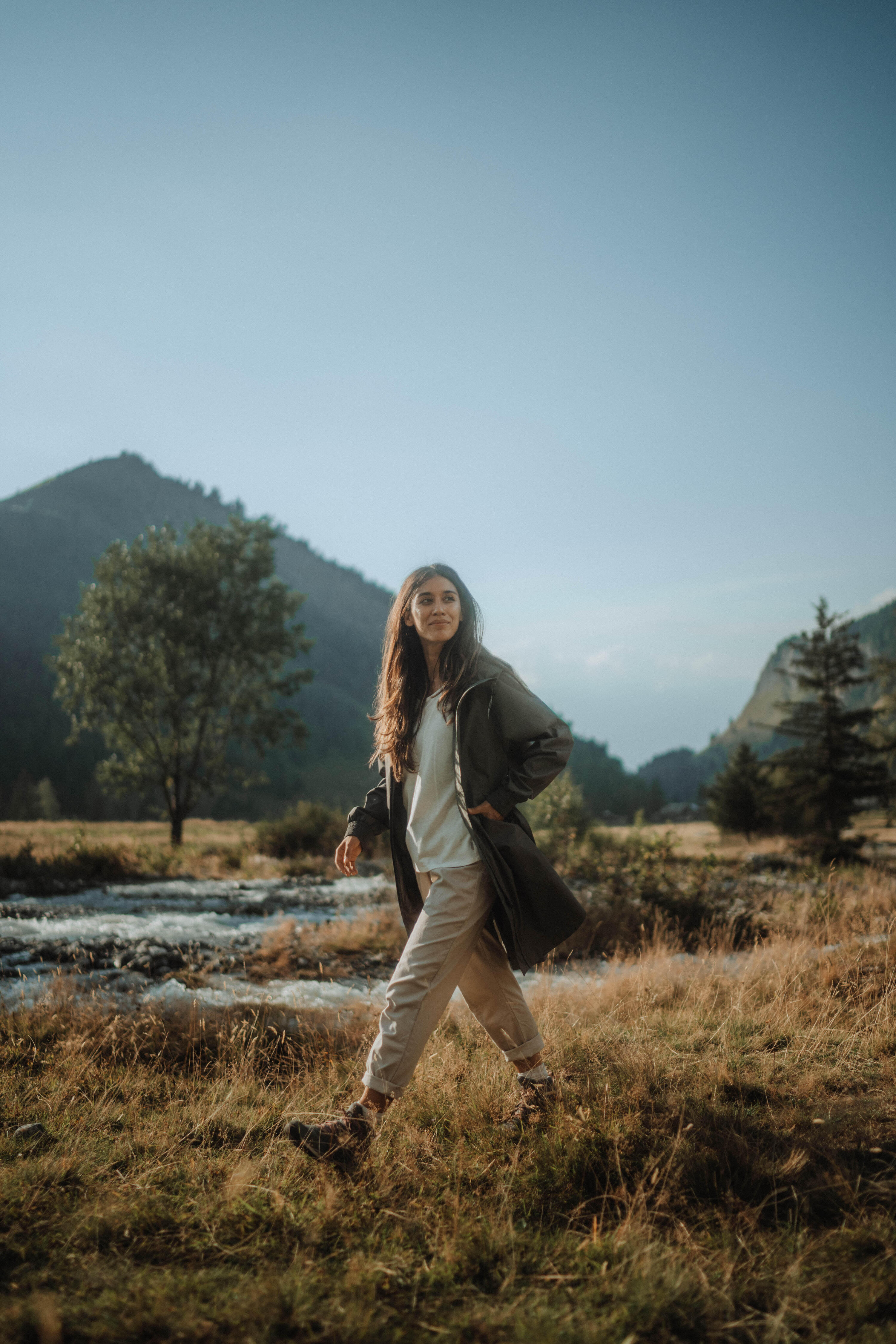 Manteau de randonnée imperméable femme, Raincut Long 13/13