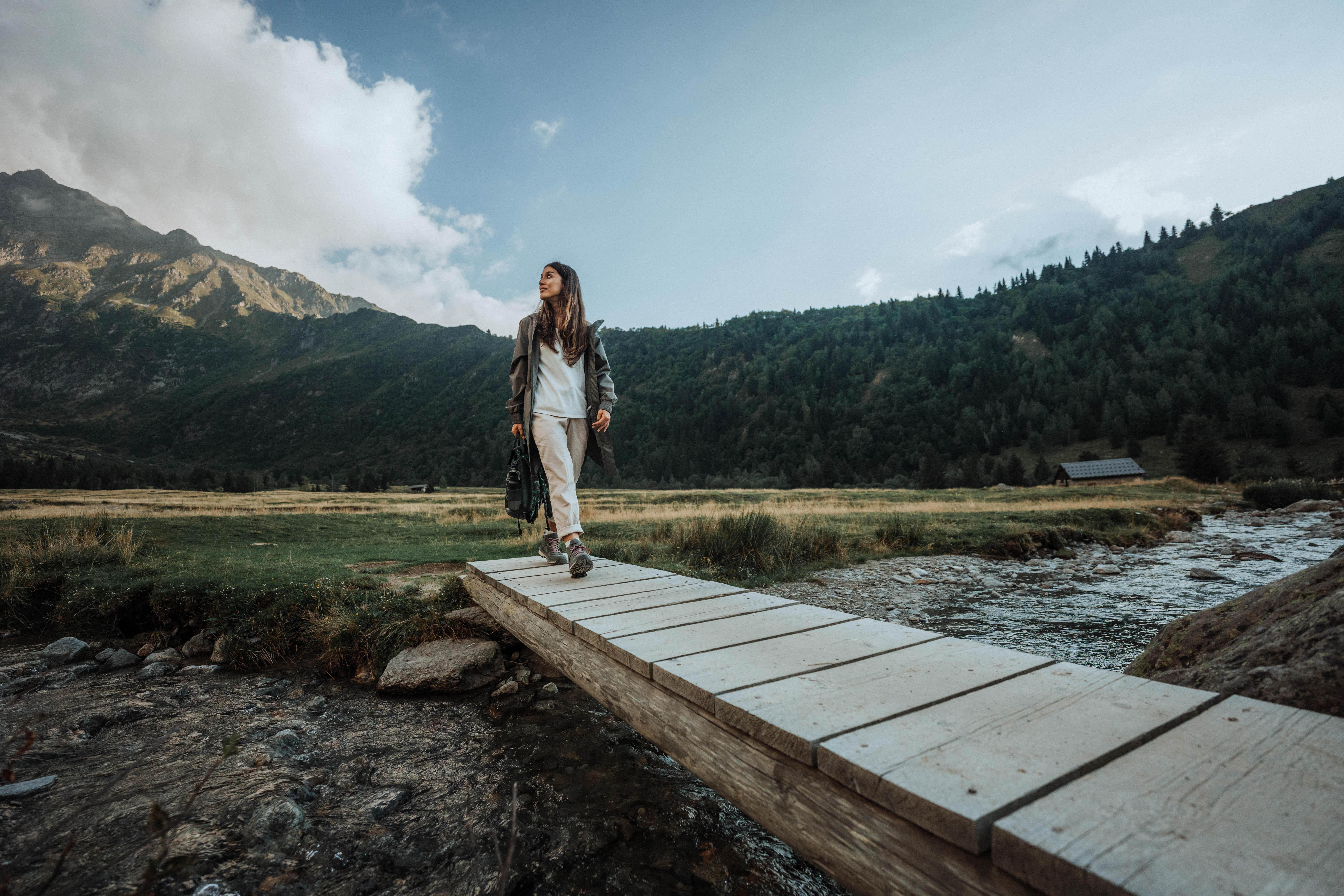 Women’s Leather Hiking Boots  - NH 500 - QUECHUA