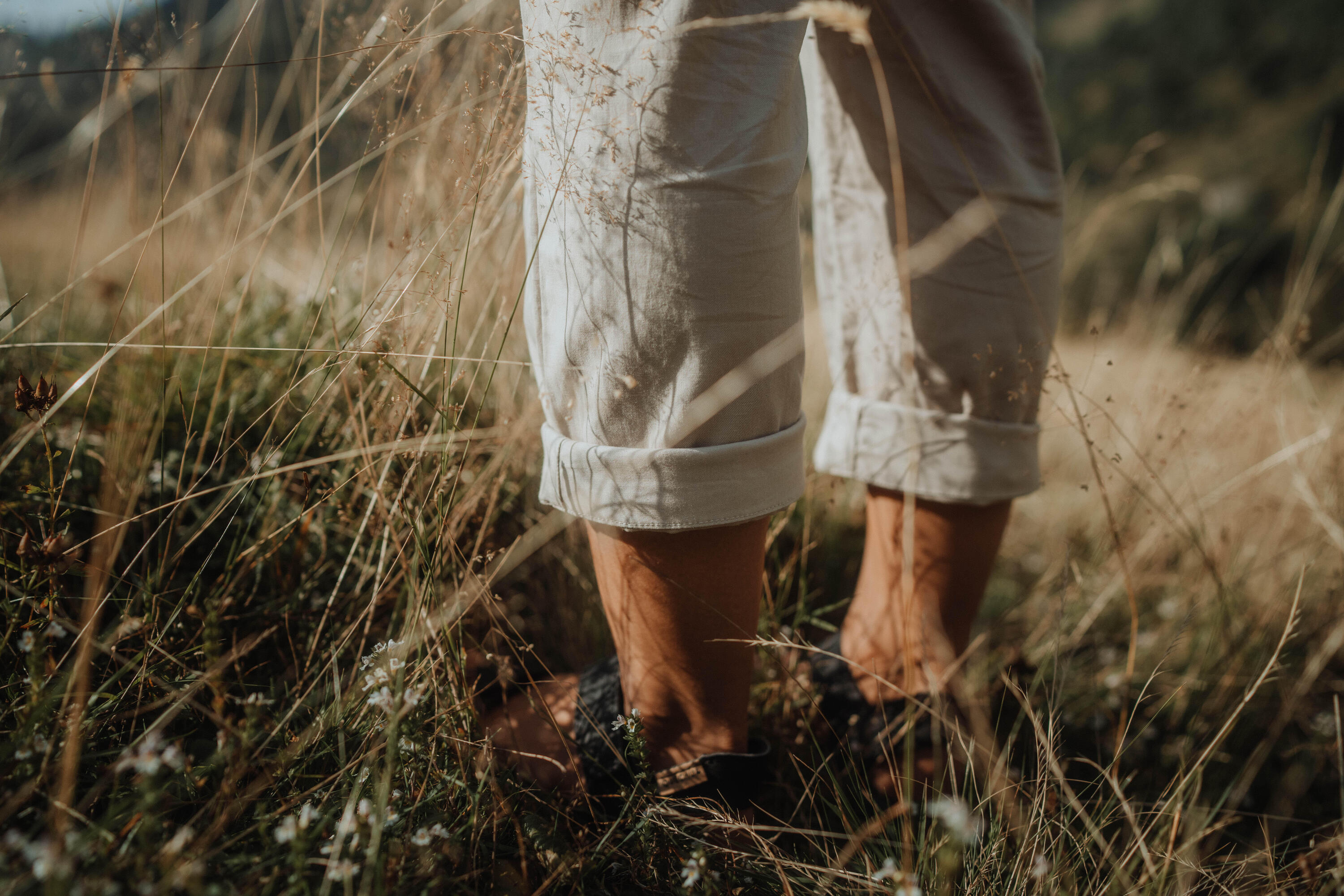 Women’s Linen Hiking Pants, NH 500 13/15