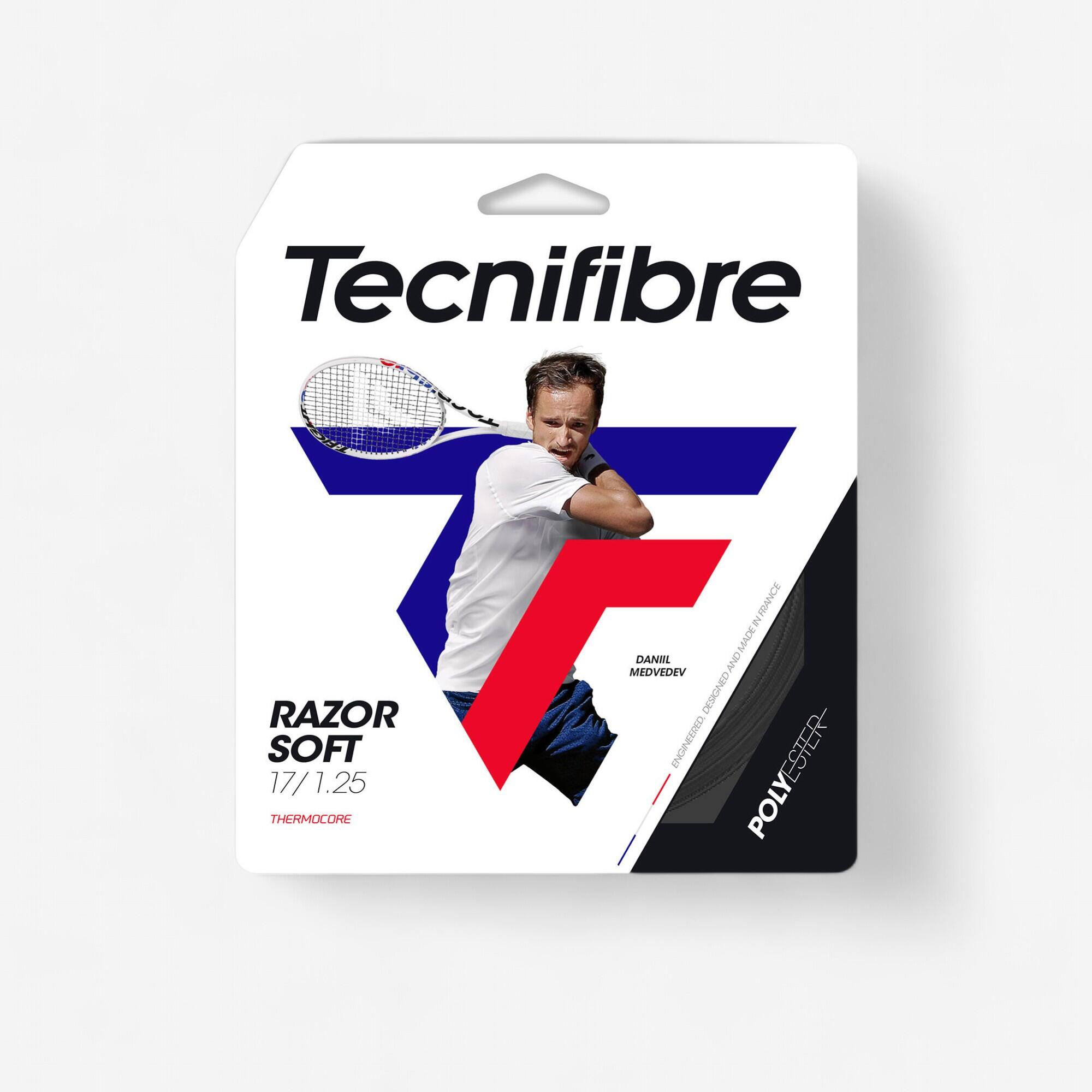 Tecnifibre - Cordage De Tennis Mono-filament Tecnifibre Razor Soft 1.25mm Noir - Cordage Raquette - Tennis - - Taille Unique - Decathlon