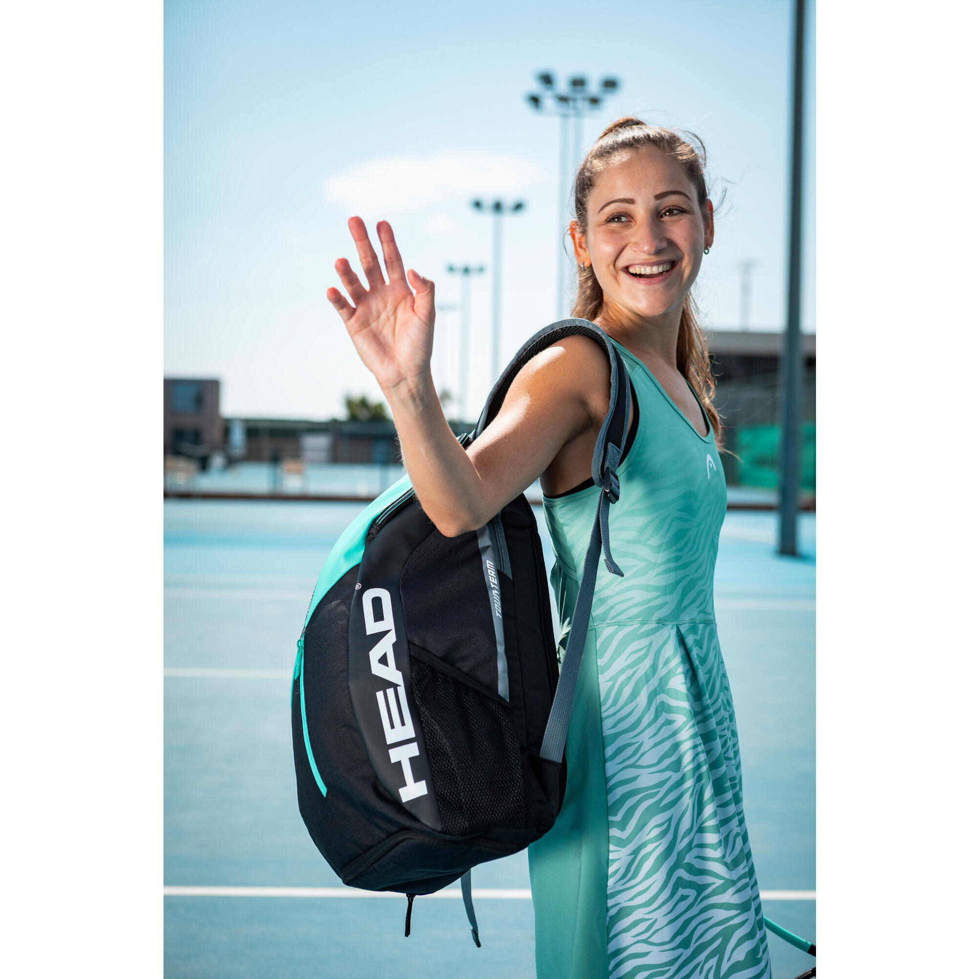MOCHILA DE TENIS HEAD TOUR 29L PRETO VERDE