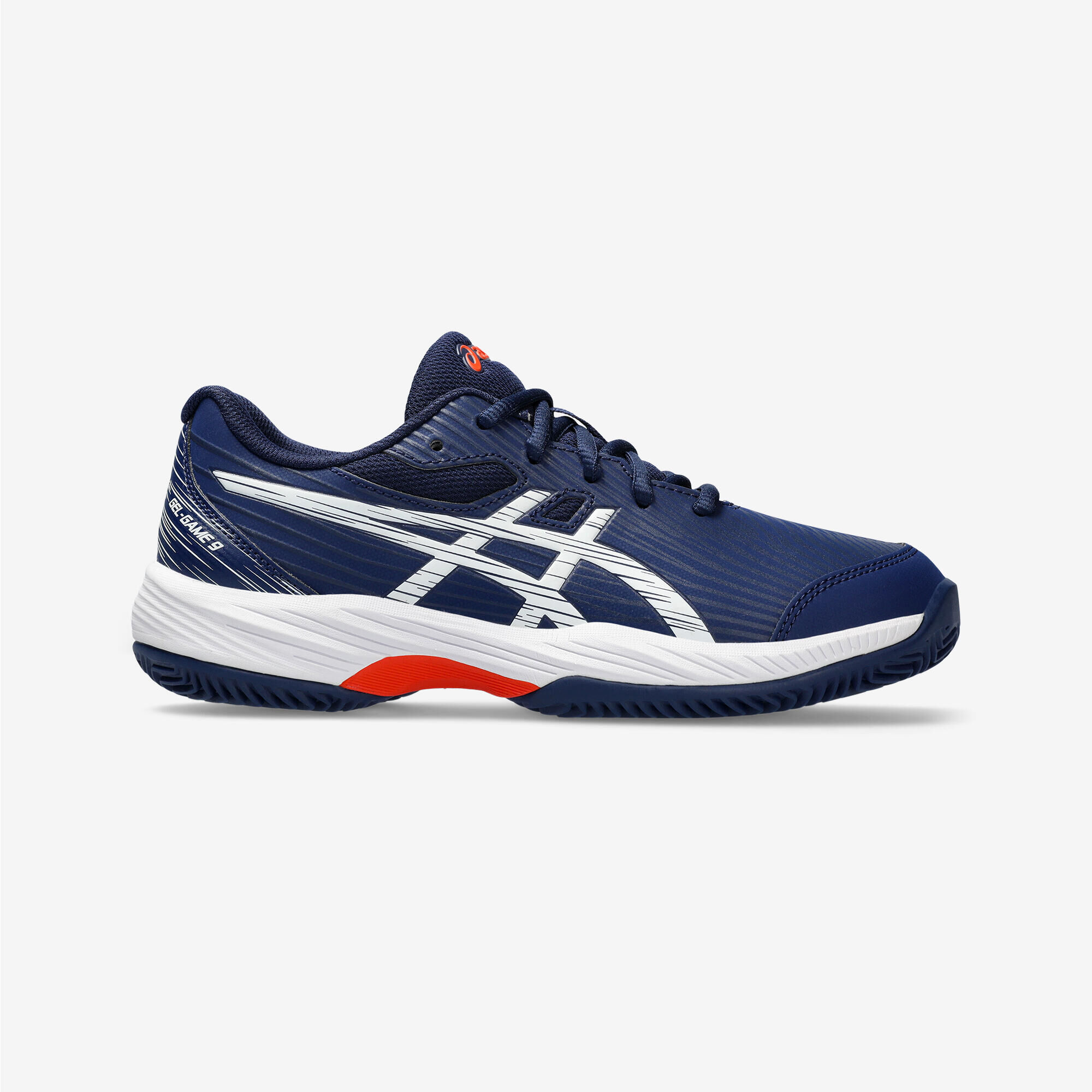 ASICS Kids' Tennis Multicourt Shoes Gel Game - Navy/Orange