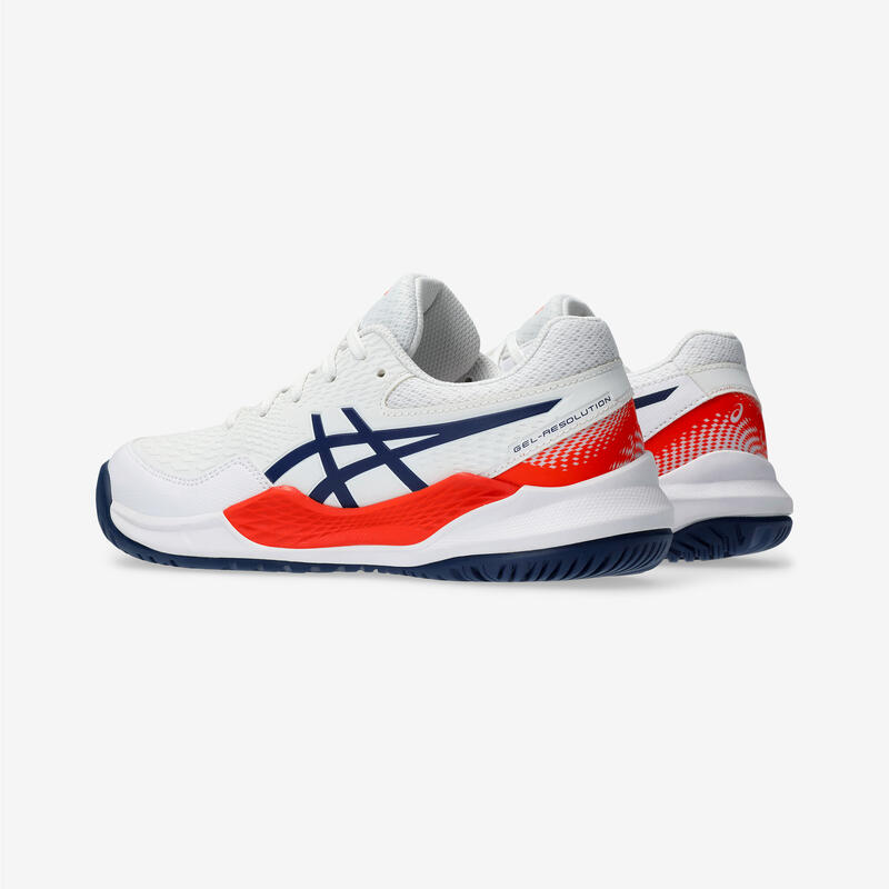 CHAUSSURES DE TENNIS ENFANT ASICS GEL RESOLUTION 9 WHITE JUNIOR