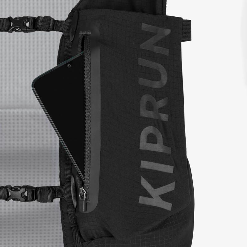 Vestă Alergare Trail Running Competiții Suport bidoane flask KIPRUN 5L Negru