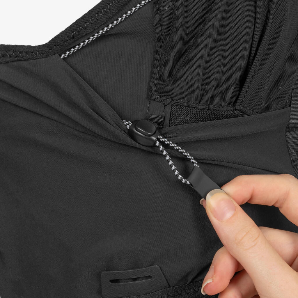 Gilet trail running compétition porte flasques Mixte - KIPRUN veste 5L noir
