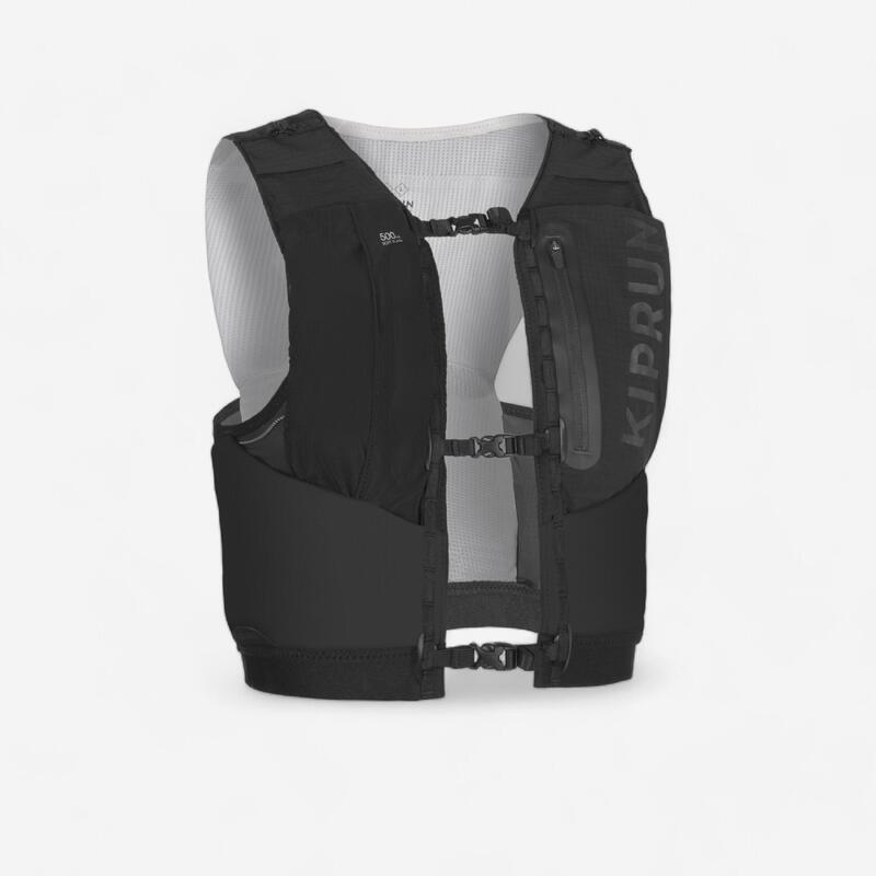 Vestă Alergare Trail Running Competiții Suport bidoane flask KIPRUN 5L Negru