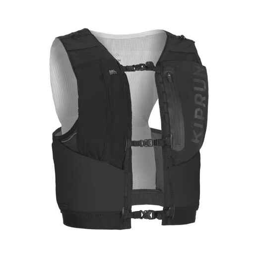 
      Unisex Trail Running Competition Water Bottle Holder Vest - Kiprun Vest 5L Black
  