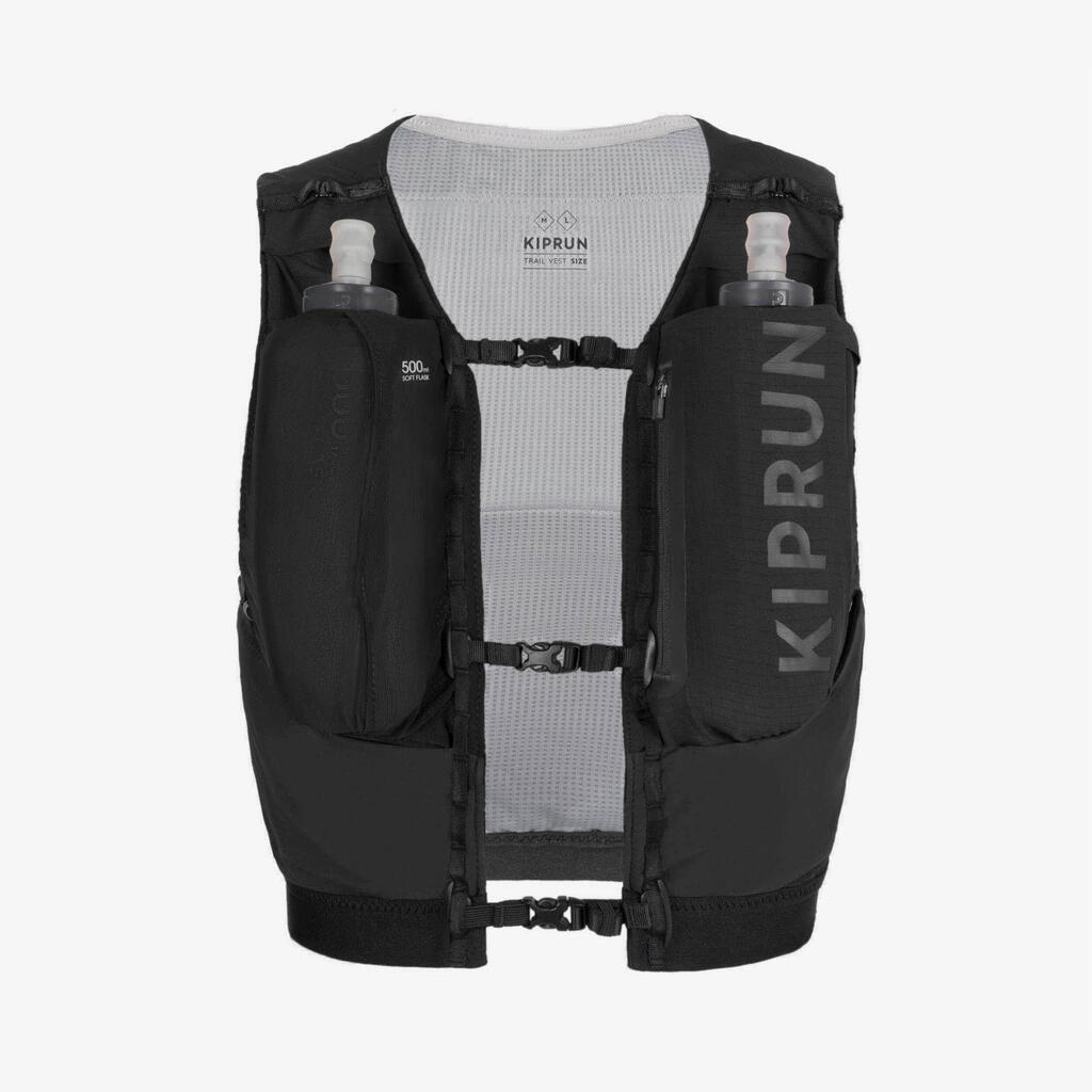 PRSLUK ZA TRAIL TRČANJE KIPRUN UNISEX SA DRŽAČEM ZA BOCU OD 5 l - BELI