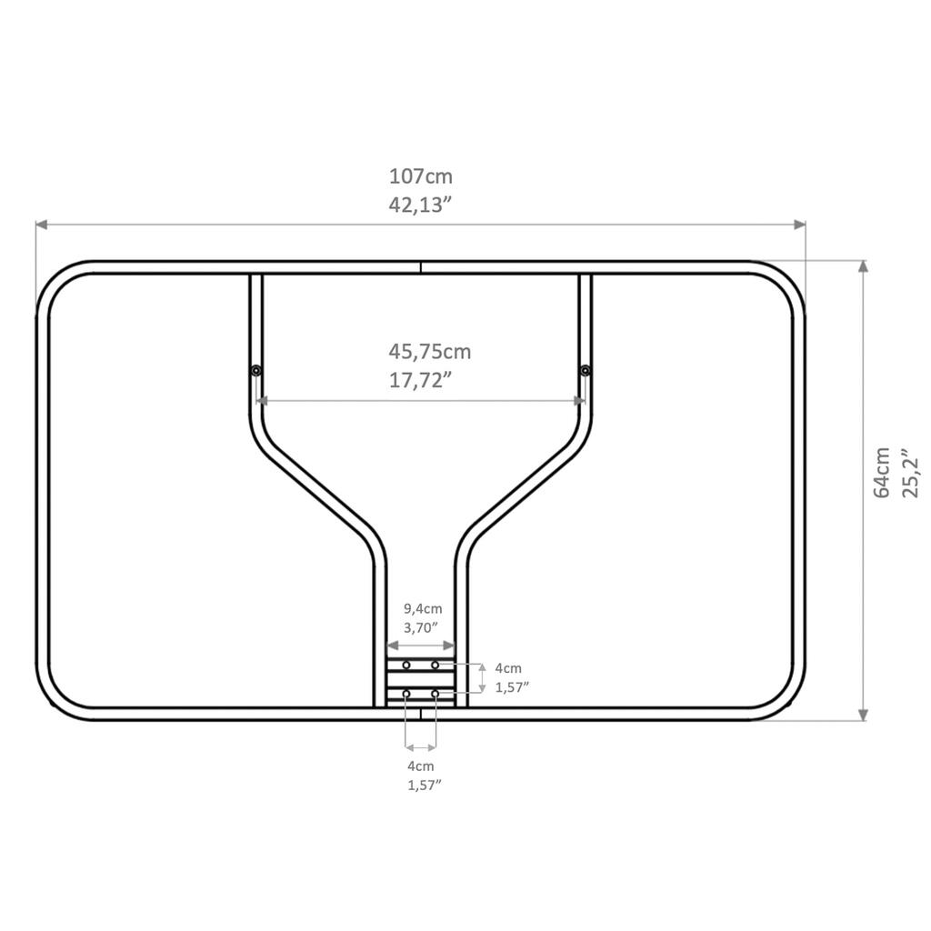 Korvpalli korvilaud B100 Easy Plexi