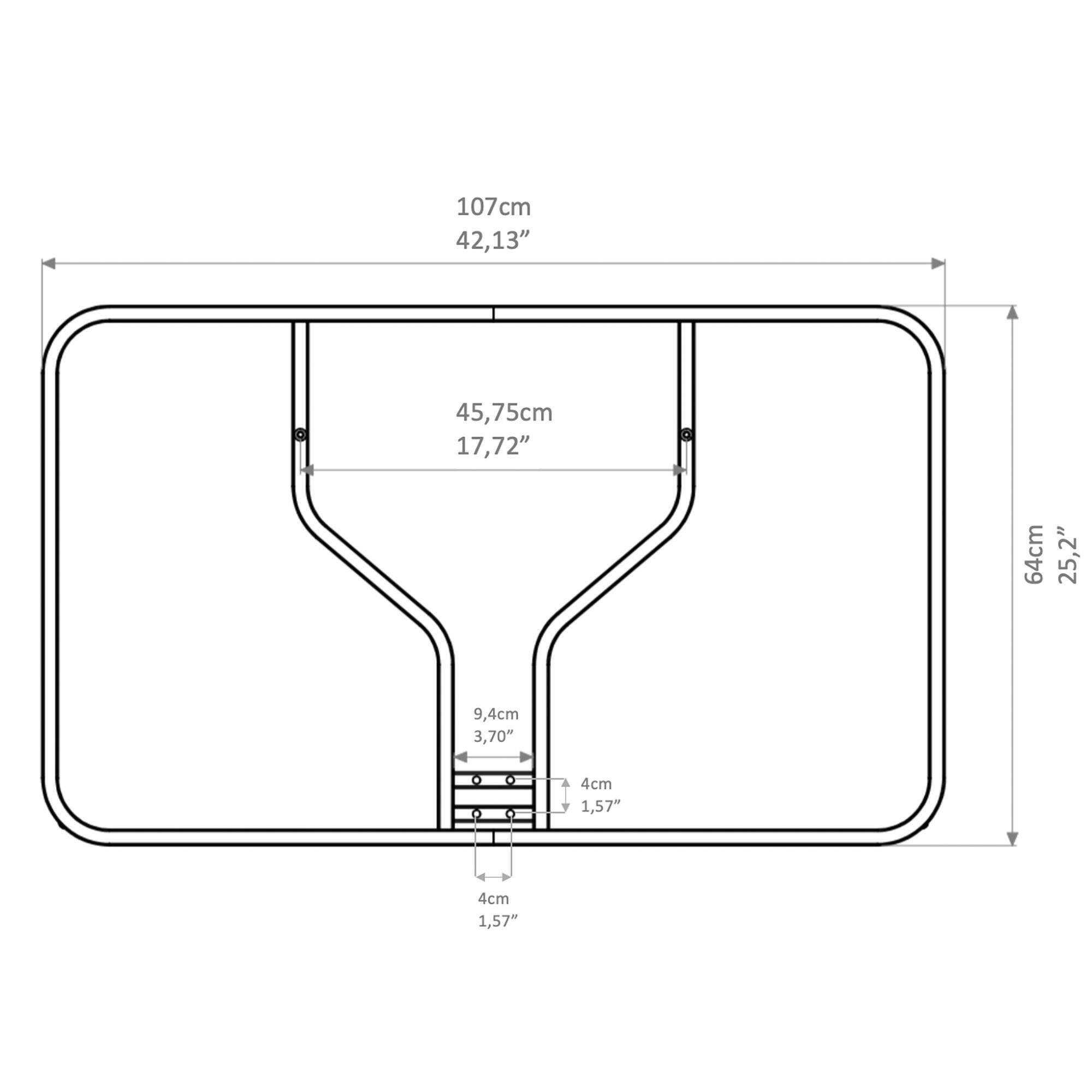 Basketball Backboard B100 Easy Plexi -  3