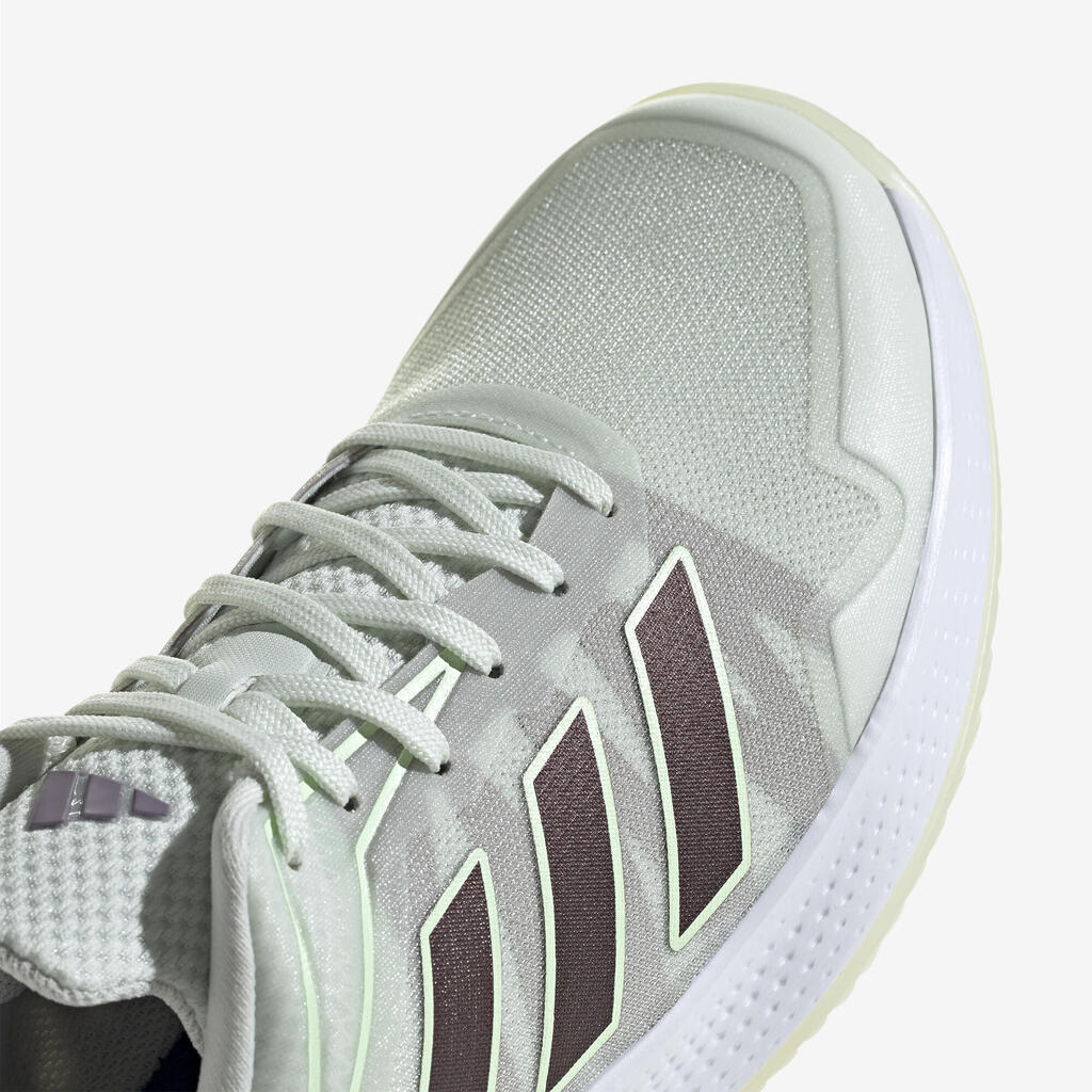 Dámska tenisová obuv Defiant Speed na rôzne povrchy zeleno-sivá