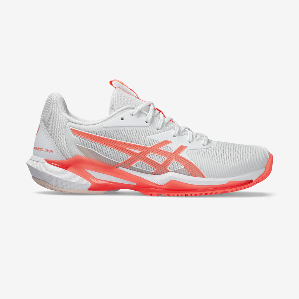 Damen Tennisschuhe Multicourt Asics Gel Solution Speed FF 3 weiss/orange